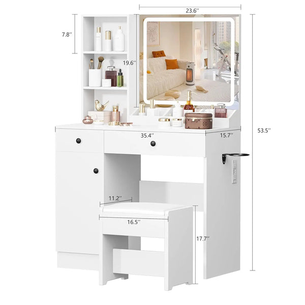 Glam Vanity Desk Set