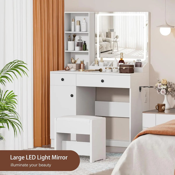 Small-Vanity-Desk-with-Mirror-and-Lights-Girl-Vanity-Set-with-3-Colour-Light-and-Stool.jpg